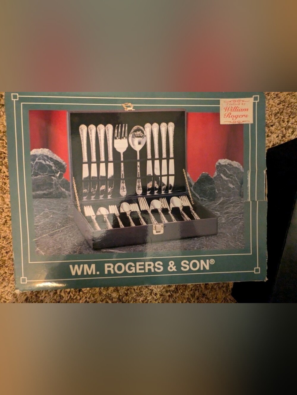 WM. Rogers & Son Silver-Tone Polished Flatware Set